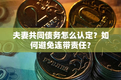 济南夫妻共同债务怎么认定？如何避免连带责任？