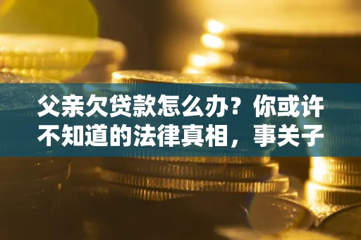 济南父亲欠贷款怎么办？你或许不知道的法律真相，事关子女未来