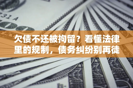 济南欠债不还被拘留？看懂法律里的规制，债务纠纷别再徒劳奔波