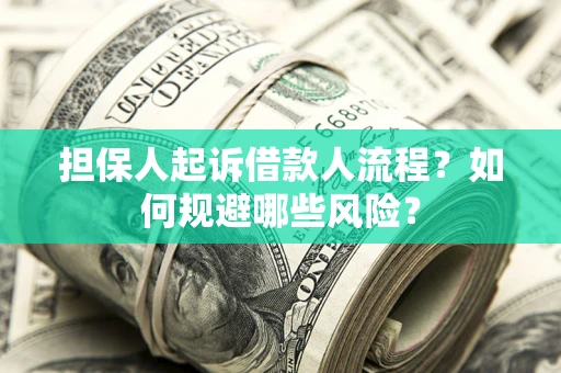 济南担保人起诉借款人流程？如何规避哪些风险？