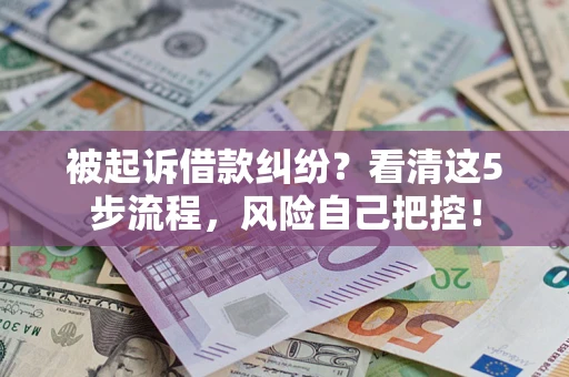济南被起诉借款纠纷？看清这5步流程，风险自己把控！