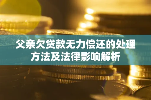 济南父亲欠贷款无力偿还的处理方法及法律影响解析