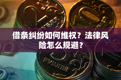 济南借条纠纷如何维权？法律风险怎么规避？
