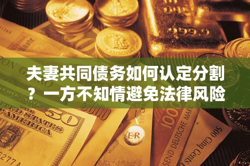 济南夫妻共同债务如何认定分割？一方不知情避免法律风险必看！
